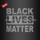 Bling Rhinestone Heat Transfer Black Lives Matter Iron on for Shirts